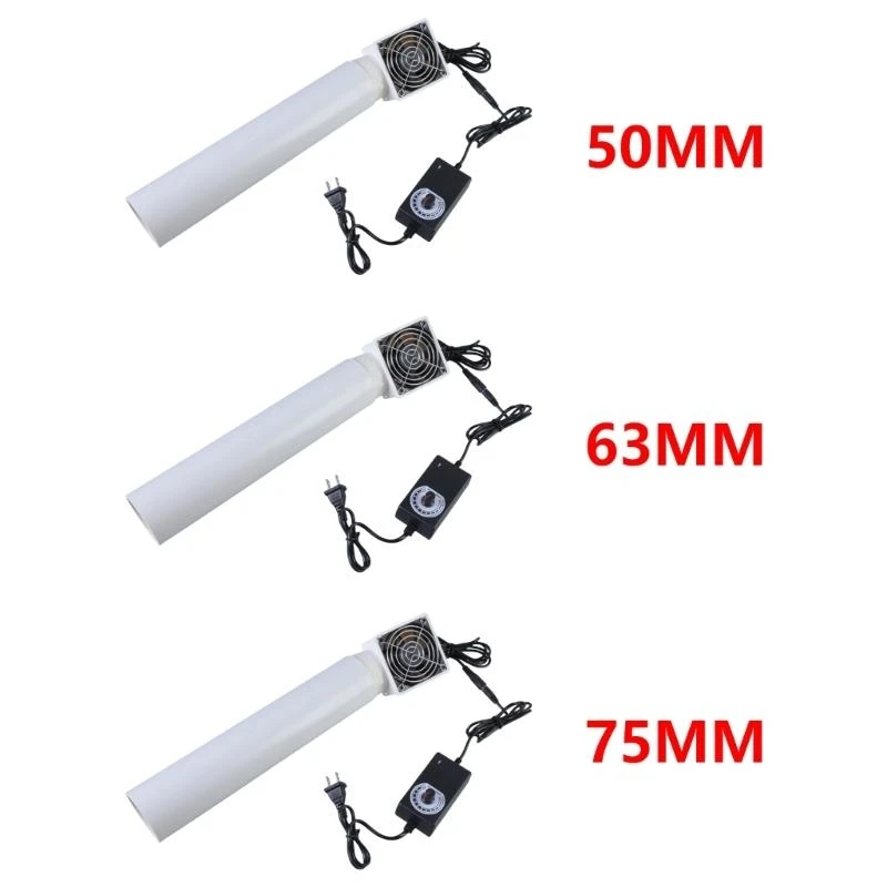 

652F High Speed 12V Exhaust Fan Pipe For Cabinets Workshop Venting Air Intake Exhaust in Home Improved Airflows Tight Spaces