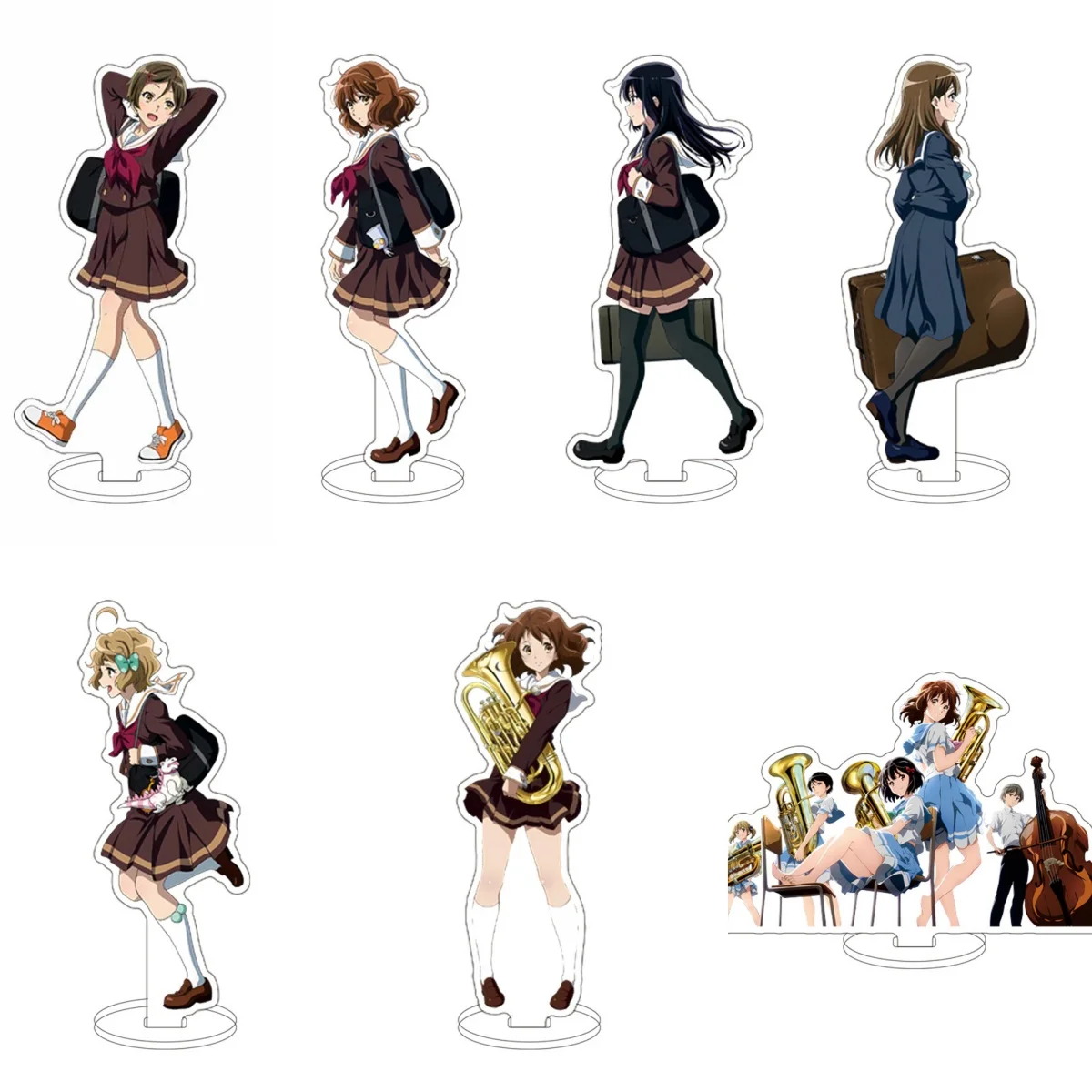 

10PCS HOT Anime hibike! euphonium Acrylic Stand Model Cosplay Characters Ornament Accessories Goods Collection Gifts