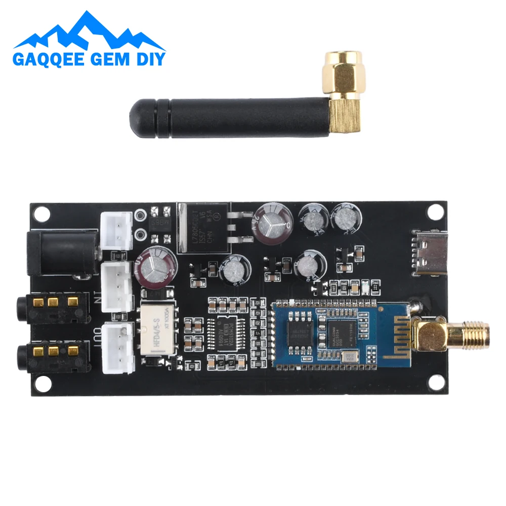 AC/DC 6~20V QCC3034 Bluetooth Audio Decoder Board PCM5102A Amplifier Noise Cancellation Module Support APTX APTX-HD