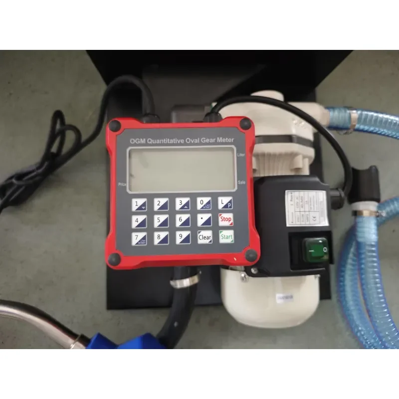 12V 24V 220V DC Diaphragm Pump Kit for Transfer with Low Pressure Nozzle Meter Hose and Installed