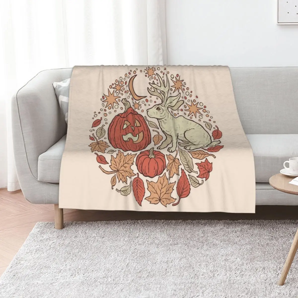 

Halloween Friends | Autumn Palette Throw Blanket Moving Large Furry Camping Blankets