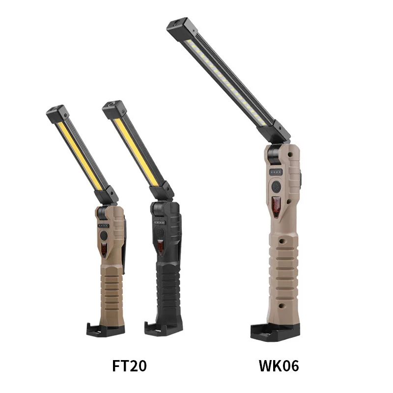 COB LED Work Light - USB Rechargeable with Power Indicator for Auto Repair & Outdoor