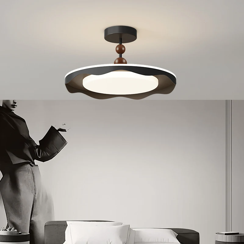 Modern LED Chandelier New Creative Bedroom Ceiling Lamp Circular Design Eye Protection Study Living Room Indoor Lighting Fixture