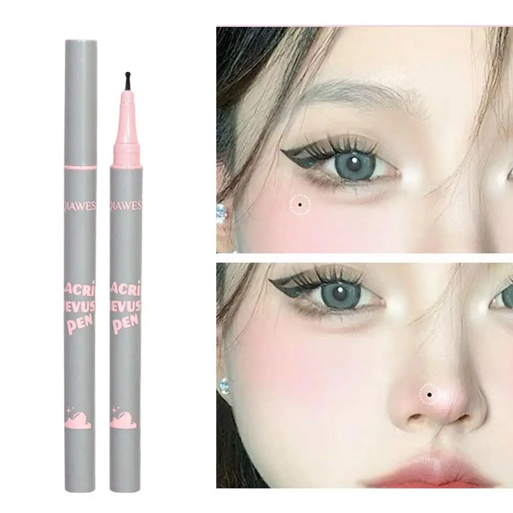 Waterproof Sweatproof Newbie-Friendly Eyeliner Pen Smudge-Proof Long-Lasting Natural Looking Tear Dots Beauty Tool for Beginners