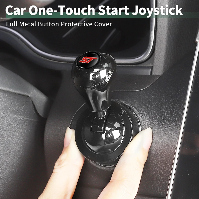 Car One-Touch Start Cover Ignition Switch Cap Button Protector Case For Ford ST Line Racing RS S Kuga Fiesta Fusion Mondeo Edge - view 2