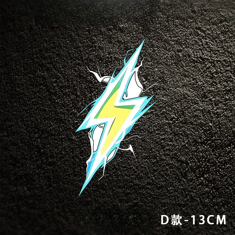 1SET Lightning Bolt Graphic wasserdichter, selbstklebender Vinyl-Aufkleber für Auto, Motorrad, Fahrrad, Helm, Laptop, Dekoration
