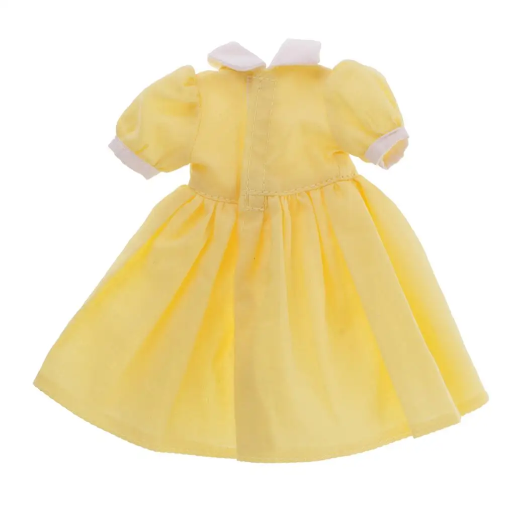 

Blythe Doll Dress Yellow Cloth Accessory Stylish Clothes Outfit for Dolls 1
