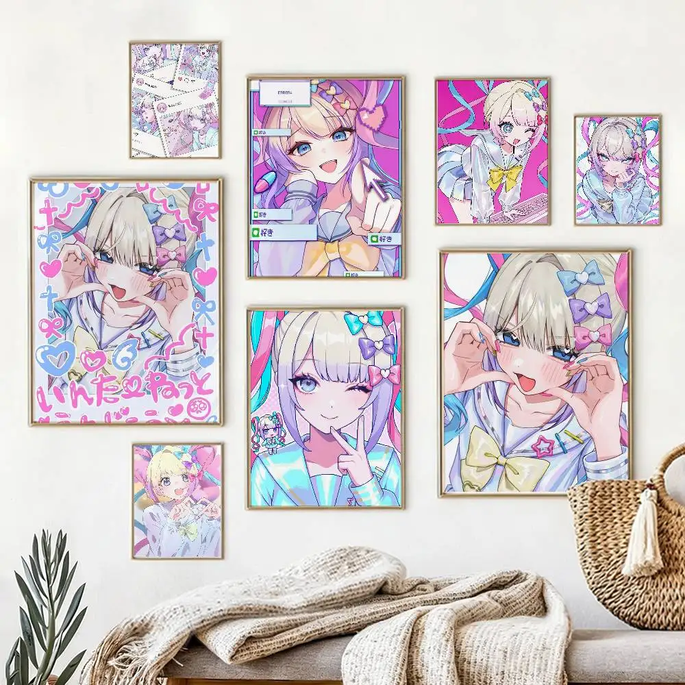 

Needy Girl O-Overdose Kangel Poster High Quality Dorm Living Room Aesthetic Wall Decoration Painting Stickers Gift