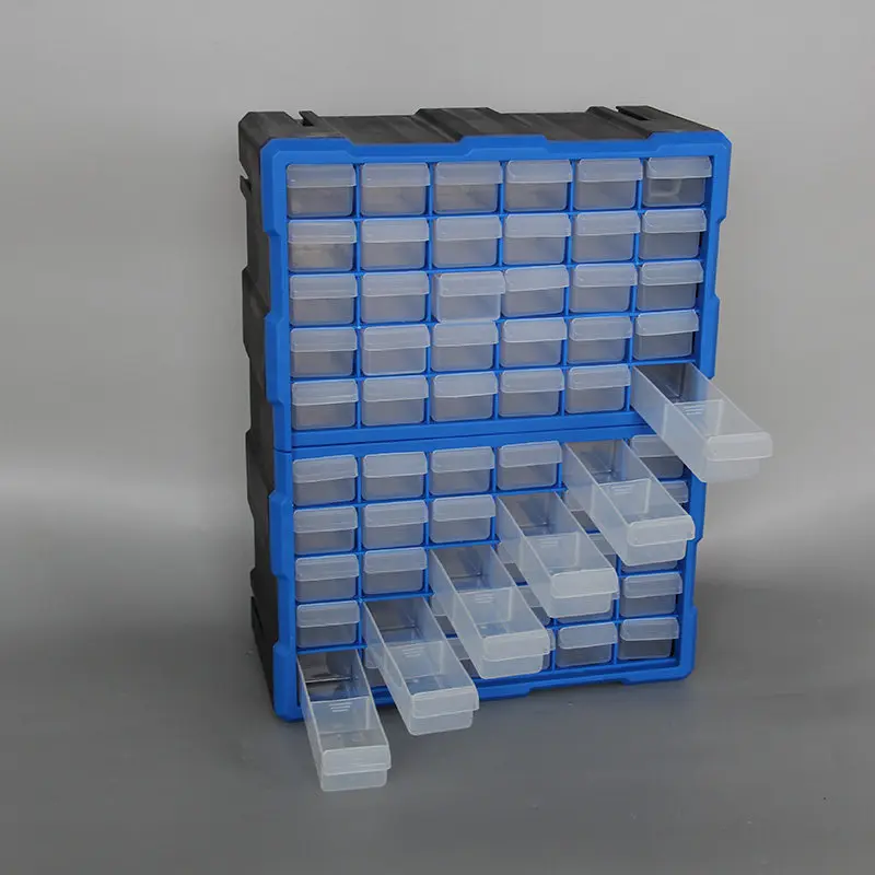 Wall-Mountable Parts Organizer Drawers Modular Plastic Storage Cabinet for Hardware Tools, Screws & Electronic Components JT40