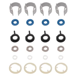 4 Sets Fuel Injectors Seals Repair O Ring Kit Rubber Metal 06H998907B Replacement for A3 A4 A5 S5 S4 Q5 Q3 Car Accessories