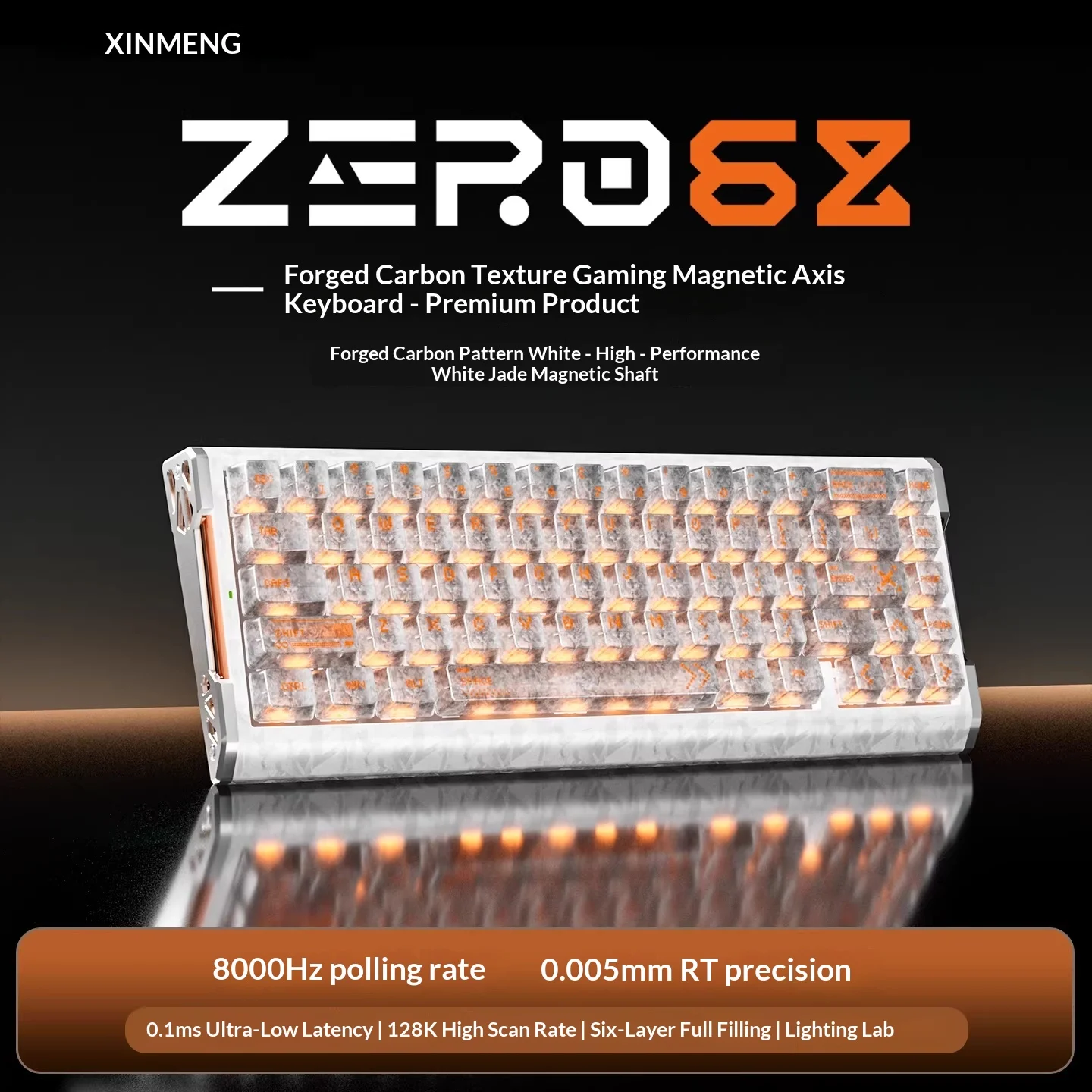 Xinmeng Zero68 Magnetic Switch Keyboard Carbon Fiber Wired