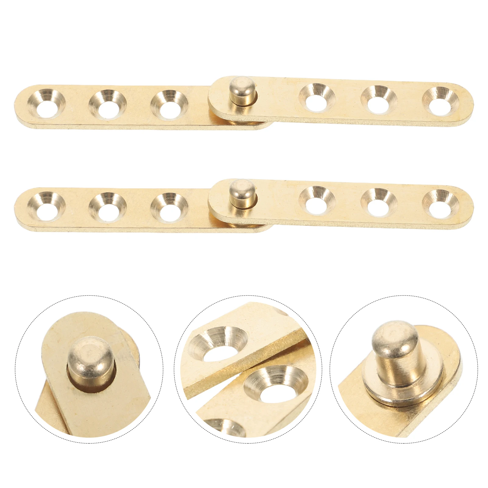 

Copper Hidden Hinges 360 Degree Rotatable Pivot Door Hinge For Kitchen Cabinet Closet Cupboards Windows Gate Furniture