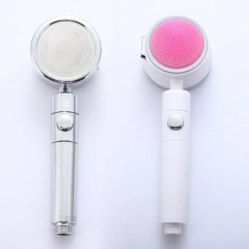 Three-speed booster filter rosette head universal swing head massage shower handheld water-saving nozzle