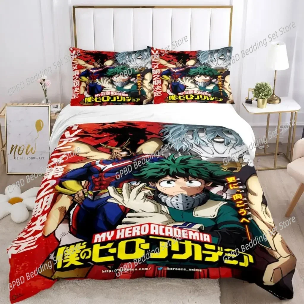 

My Hero Anime 3D NEW Duvet Cover Pillowcase Bedding Set Adult Boy Girl Bedroom Decoration Children Single Double Large