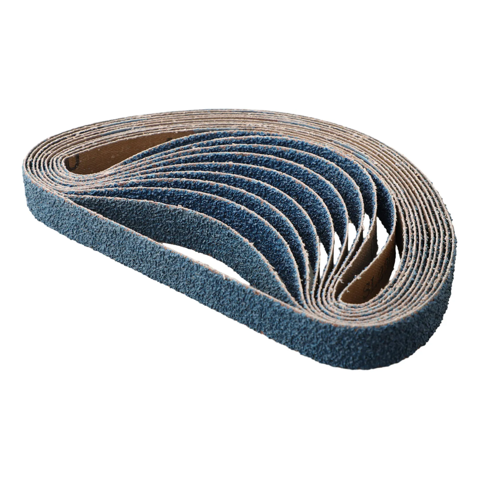 Nastri abrasivi per levigatrice in zirconio 10 pezzi adatti per levigare e lucidare metallo in acciaio inossidabile 20 mm x 520 mm