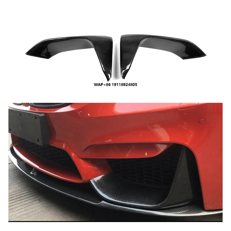 

Oem Dry Carbon Fiber Front Bumper Lip Wrap for B-MW F80 F82 F83 M3 M4 2014-2020 MP Front Diffuser Corners