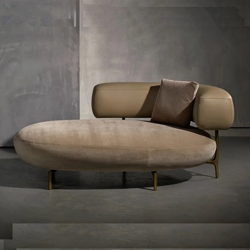 

Luxury Arm Chaise Leisure Lounge Chair Modern Gold Velvet Accent Arm Sofa for Living Room Furniture