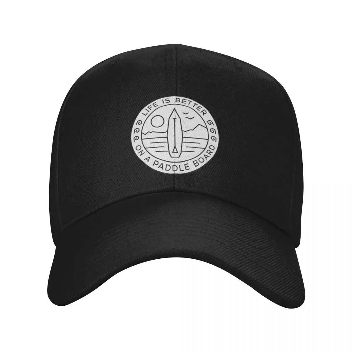 Fashion Life Is Better On A Paddle Board baseball cap Distressed Denim Hat Snapback Cap
