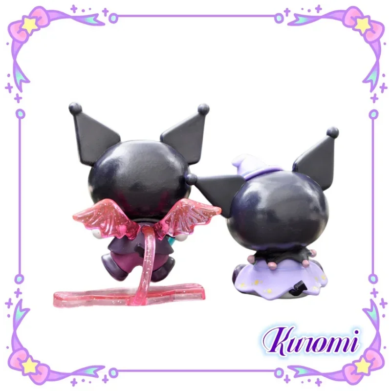 Sanrio cartoon animation Kulomi doll, serie dolcetto o scherzetto Halloween tide play figure home ornament bambola carina per regali