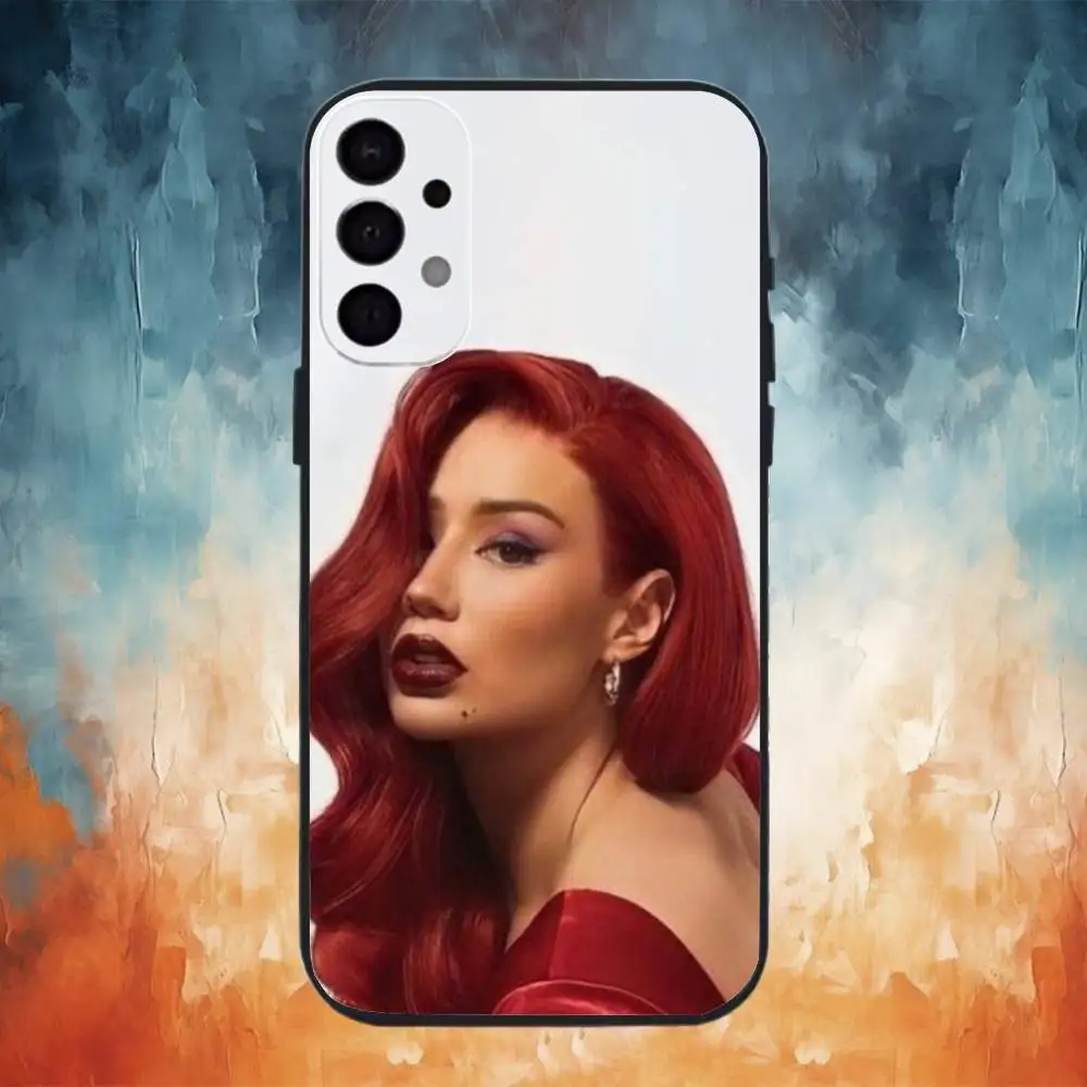 Необычный чехол для телефона I-Iggy Azalea для Samsung S25,24,23,22,30,21,10,9,Ultra,Plus,Lite Soft Black Case
