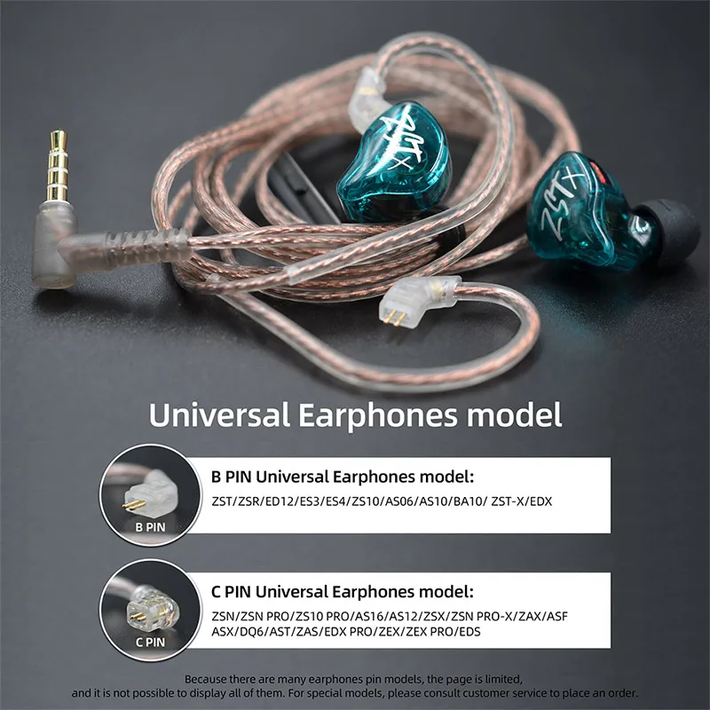 كيبل ترقية مختلط KZ سلك سماعة رأس ، سلك سماعات أذن أصلي ، 8 خيوط ، فضي ذهبي ونحاسي ، سلك مكعب لسيارة CRA ZS10 Pro EDX Pro ZSN ZSR