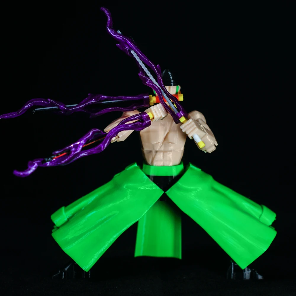 3D Printed ONE PIECE Roronoa Zoro Anime Multi-Jointed Shapeshift Toys Action Figures Mannequin Model Ornaments Gifts Toys