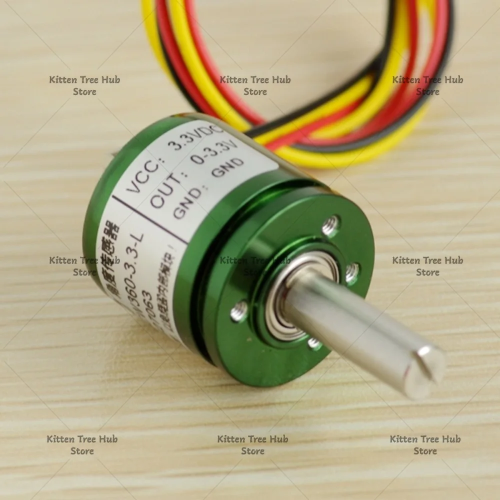 Angle Sensor Non-contact 0-360/0-45/0-90/0-180 Degree Angular Torque Rotation Sensor Output Signal 0-3.3V/5V/10V IIC SPI ABZ