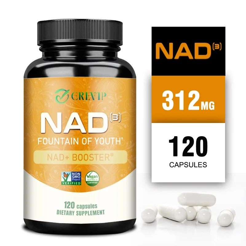 NAD Capsules - Contains Nicotinamide Nucleotides, Promotes Cell Health, Detoxifies, Enhances Immunity, and Resists Aging