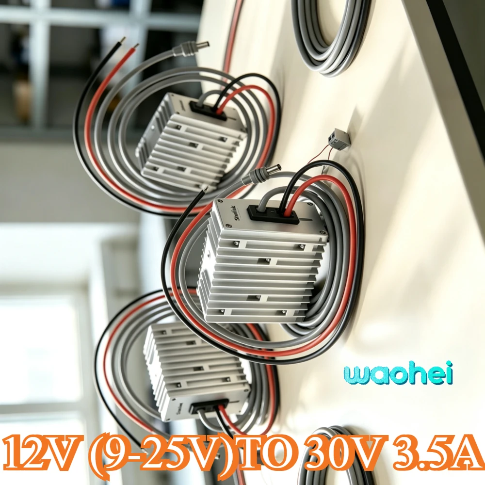 12V24V to 30V 3.5A 57V 4.5V DC-DC Step-up Module Booster with DC Power Cord Step Up Power Cord Starlink Mini 12V Power Supply