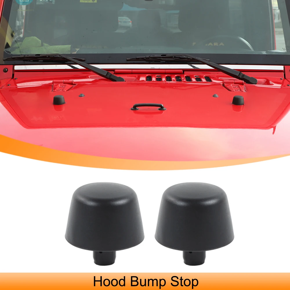 Rubber Hood Bump Rest Stop Bonnet Bumper Cushion for Jeep Wrangler JK 2007-2017 Auto Replacement Parts Car Engines Accessories