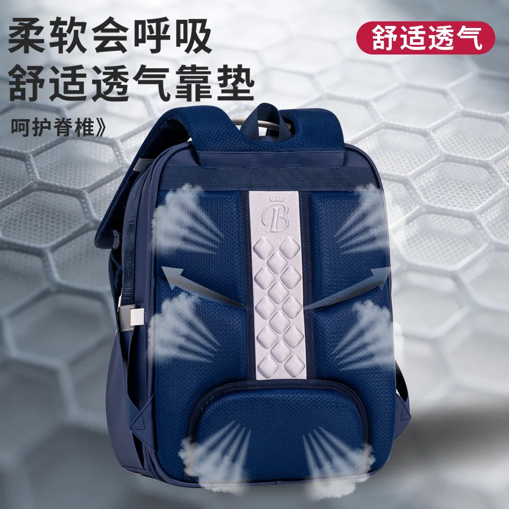 Tas Ransel Sekolah Ringan Kapasitas Besar Kelas 1-6, Tas Buku Anak Pelindung Tulang Belakang untuk Anak Laki-laki dan Perempuan SD, Tas Ransel Ergonomis