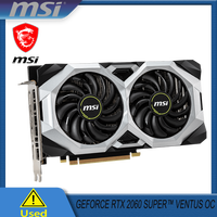 MSI GeForce RTX 2060 SUPER VENTUS OC GDDR6 256Bit 8Pin 8G Graphic Card
