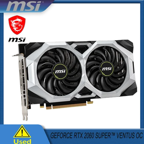 MSI GeForce RTX 2060 SUPER VENTUS OC GDDR6 256Bit 8Pin 8G Graphic Card