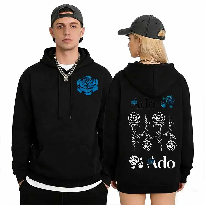 

Ado World Tour 2026 Толстовка с капюшоном Hibana для мужчин и женщин, модный пуловер в японском стиле, куртка унисекс, повседневная толстовка унисекс в стиле Харадзюку