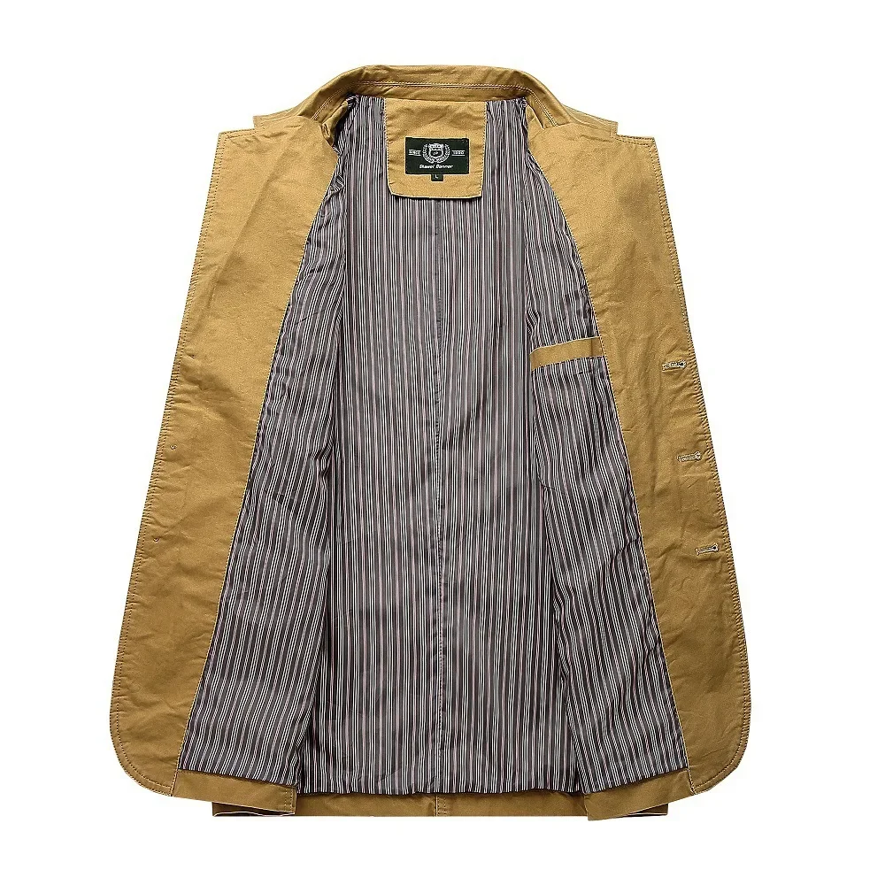 سترة قطنية للرجال بثلاثة أزرار للعمل الخارجي من القطن سترة فضفاضة غير رسمية ضيقة مناسبة لحفلات الزفاف للرجال #4