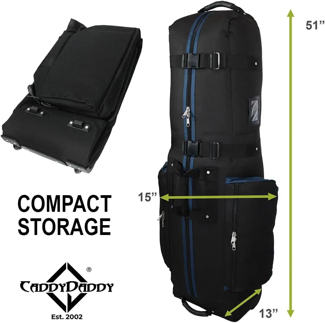 Golf Travel Bag Cover with Thick Dense Foam Padding on the Top