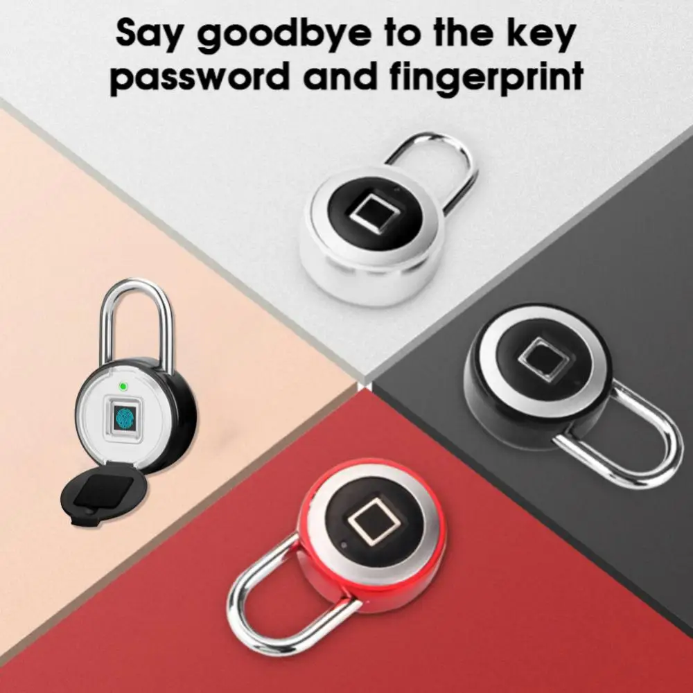 1/2PCS Tuya Smart Fingerprint Padlock Electronic Door Lock Smart Life APP Remote Unlock Waterproof Security Protection