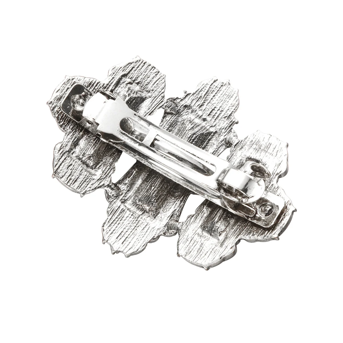 

1Pcs Premium Durable Hair Clip Crystal Stylish Decoration for Women Gift Silver and Black Antiquing Hair Clips Fashion Hairpin