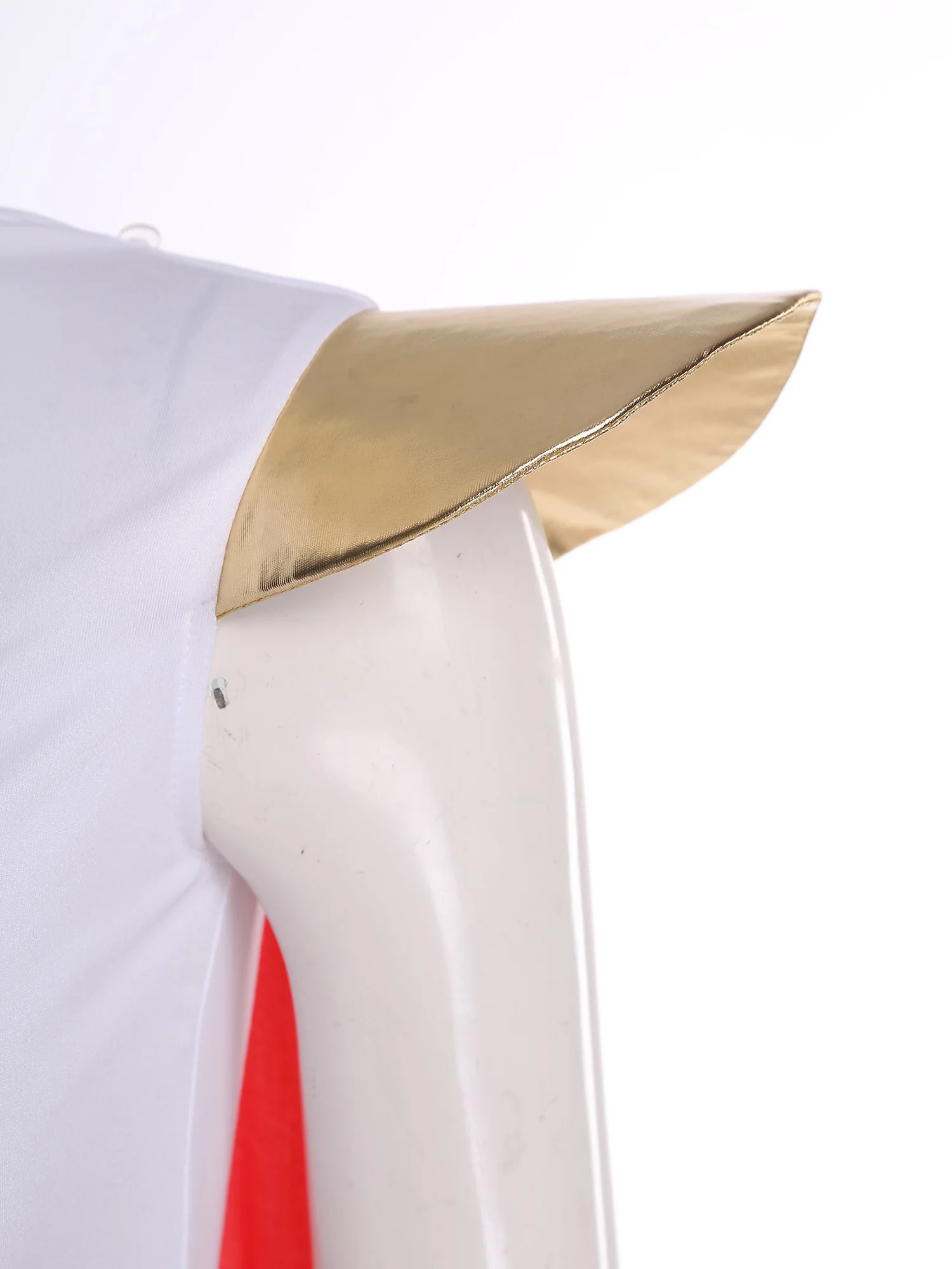 Costume da principessa per Halloween Power da donna, costume da festa cosplay, frac con strass metallici scintillanti con mantello e maniche lunghe