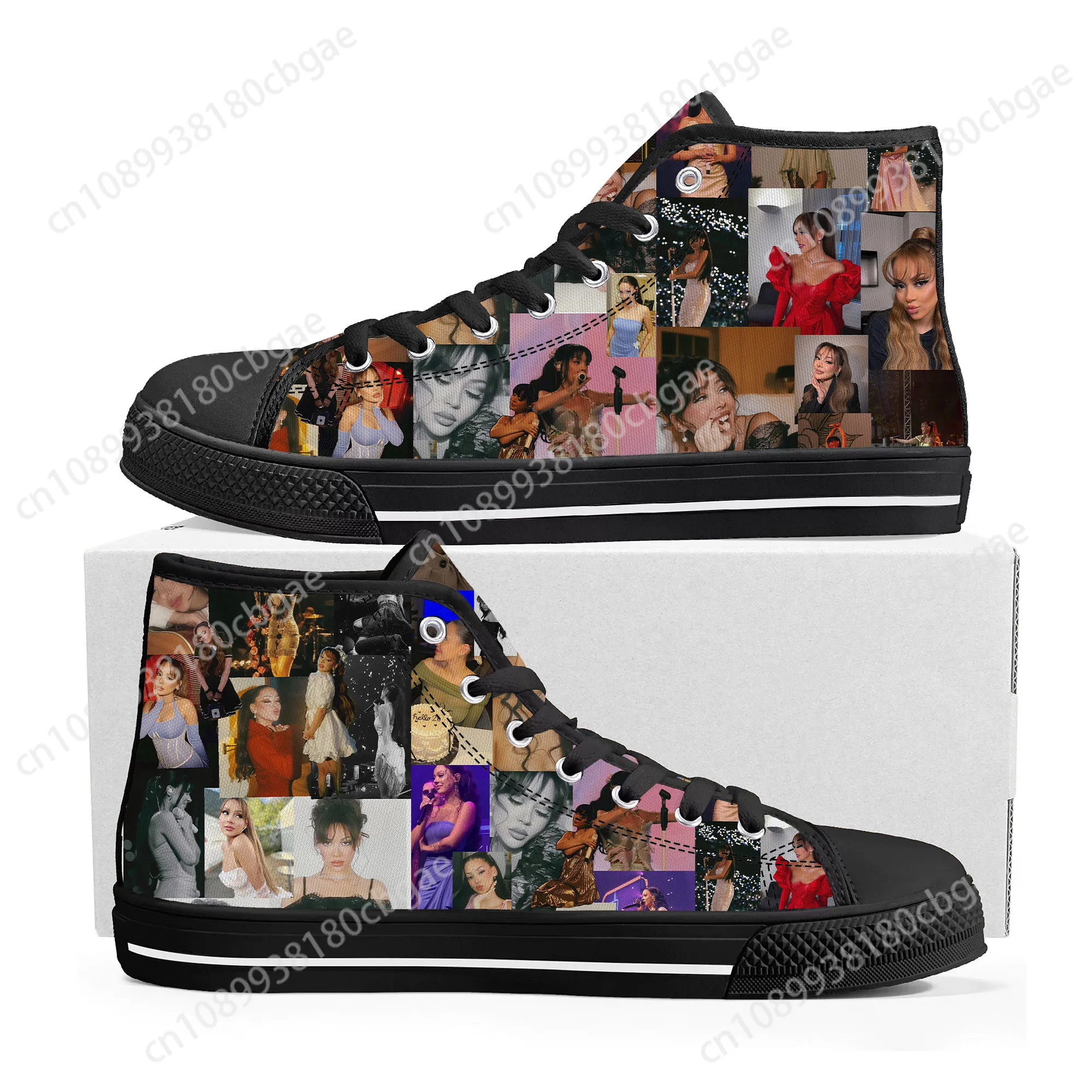 

A-Ayliva Rapper Pop Music shoes High Top Sneakers Mens Womens Teenager High Quality Canvas Sneaker couple Shoe Customize Shoes
