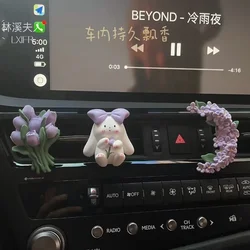 Creativity Flowers Bouquet Car Perfume Air Vent Clip Mini Bouquet Eternal Flower Car Accessories Interior Ornament