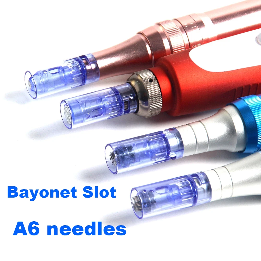 10/50/100pcs A6 Needle Cartridge Microneedling Cartridge Needle Bayonet Replacement Microneedle For MTS Tattoo Beauty Pen