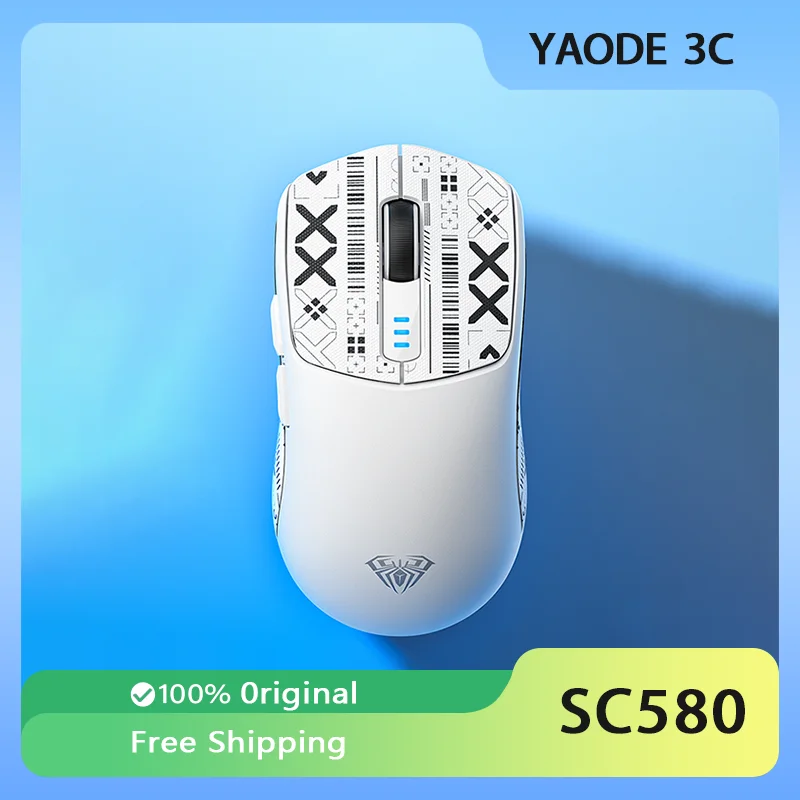 

AULA SC580 Wireless Bluetooth Mouse Tri-Mode Lightweight Macro Programming Office PC E-sports Gaming Gamer Accessories Mice