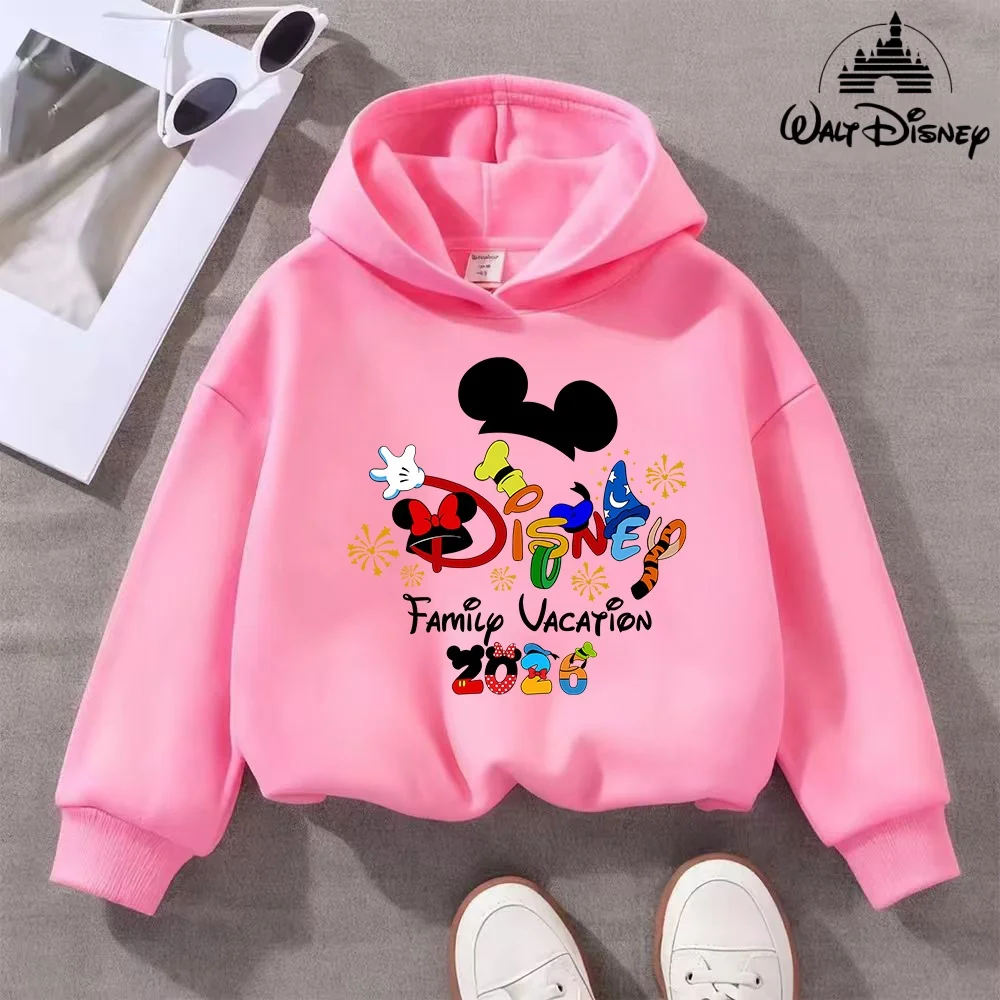 ديزني Kawaii 2026 موضة ديزني لاند رحلة عطلة الملابس كاريكاتير هوديي الأطفال أفضل الرسوم المتحركة فتاة الملابس الصبي ديزني الاطفال #1