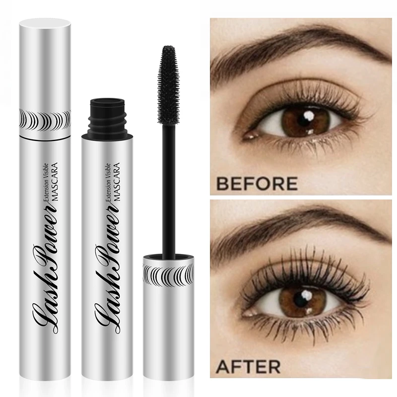 4D Silk Fiber Lash Mascara Curling Volume Black Waterproof Liquid Rimel Fiber Lash Extension Makeup Lengthening тушь для ресниц