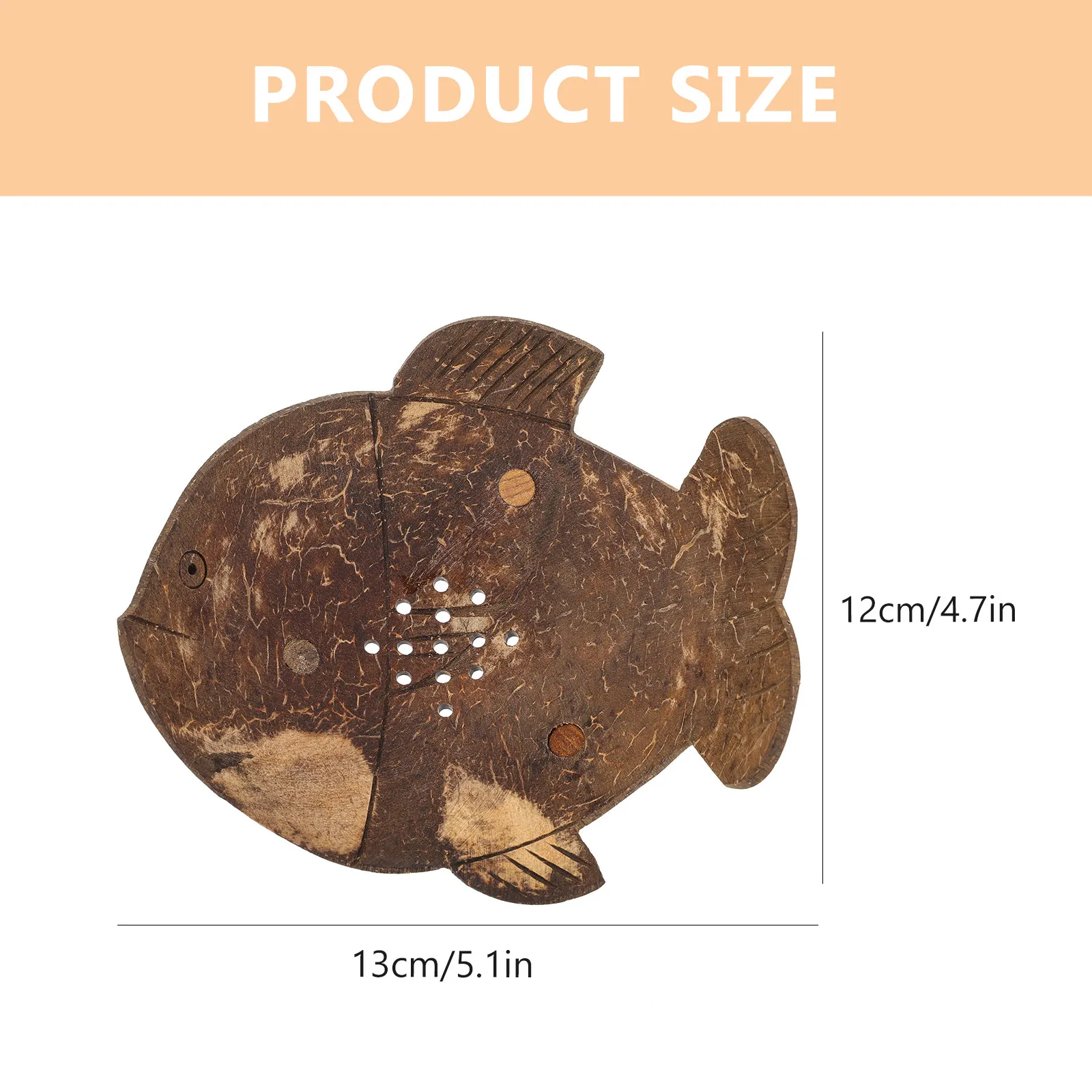 Premium Coconut Shell Soap Dish Holder Fast Drying Self Draining Bar Soap Tray for Bathroom Shower Kitchen Shampoo Bar Container