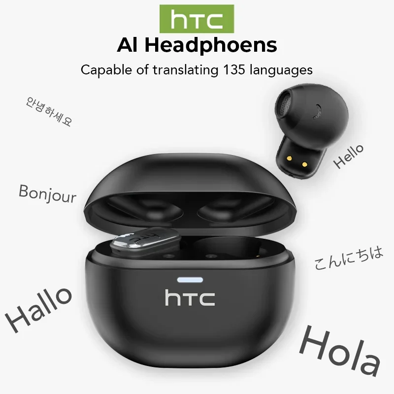 HTC NE16 Bluetooth V6 Наушники TWS Беспроводные наушники-вкладыши с переводчиком AI Легкие наушники с длительным сроком службы и шумоподавлением HTC NE16 Bluetooth V6 Наушники TWS Беспроводные наушники-вкладыши с переводчиком AI Легкие наушники с длительным сроком службы и шумоподавлением