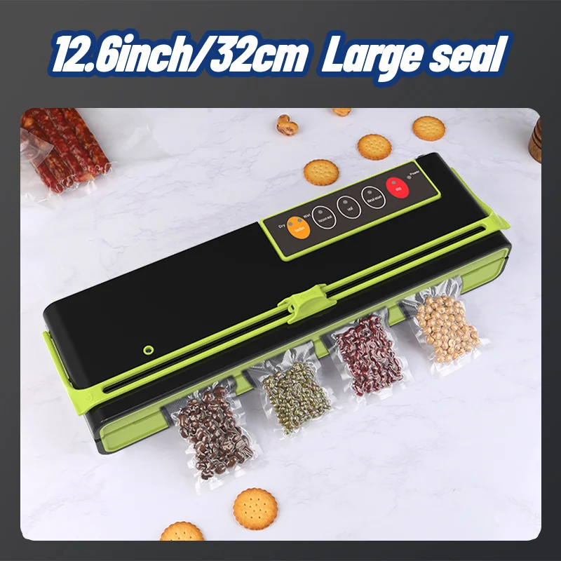 AGASHE Vacuum Sealer Machine With Cutter,32.0 cm best food vacuum packer for Foods Preservation,Degasser with Bag Holder