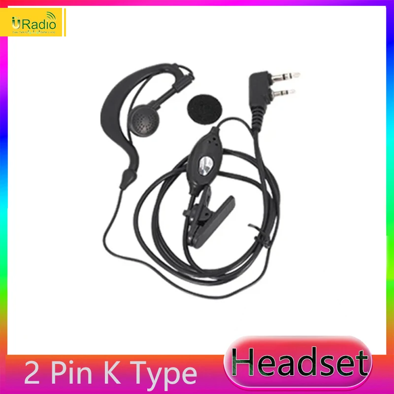Headset 2 Pin For UV18Pro QuanSheng UV K5 Earpiece UV K6 UV 5R Plus BF DM-1701 UV 17 Plus Walkie Talkie Headphone Two Way Radios