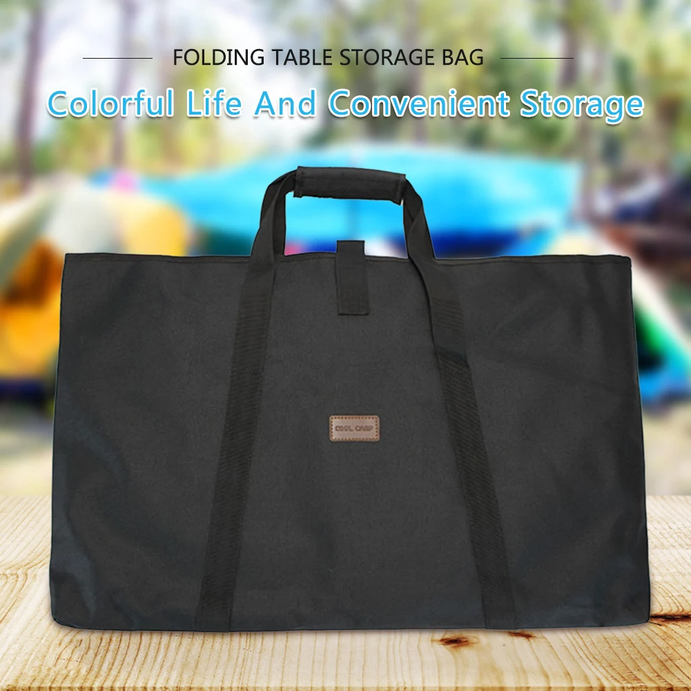 Borsa portaoggetti da tavolo pieghevole portatile con manico Borsa da tavolo pieghevole da campeggio multifunzionale Borsa da esterno per il campeggio